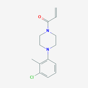 B2981854 1-[4-(3-Chloro-2-methylphenyl)piperazin-1-yl]prop-2-en-1-one CAS No. 2361657-84-1