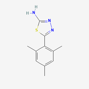 molecular formula C11H13N3S B2981900 5-Mesityl-1,3,4-thiadiazol-2-amine CAS No. 128304-74-5