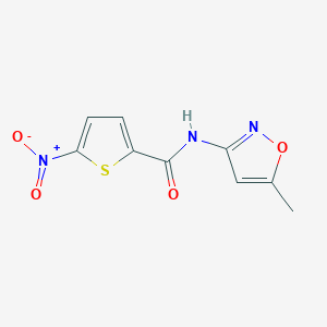 molecular formula C9H7N3O4S B2981945 N-(5-methylisoxazol-3-yl)-5-nitrothiophene-2-carboxamide CAS No. 477546-55-7