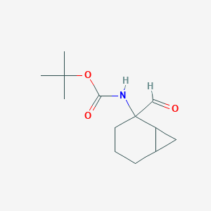 molecular formula C13H21NO3 B2982028 Tert-butyl N-(2-formyl-2-bicyclo[4.1.0]heptanyl)carbamate CAS No. 2248332-65-0