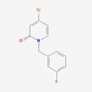 molecular formula C12H9BrFNO B2982082 4-Bromo-1-(3-fluorobenzyl)pyridin-2(1H)-one CAS No. 1877278-49-3