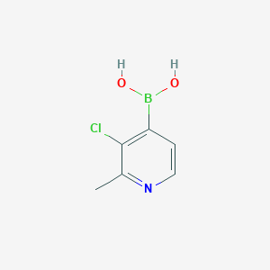 molecular formula C6H7BClNO2 B2982104 3-Chloro-2-methylpyridine-4-boronic acid CAS No. 2096338-94-0