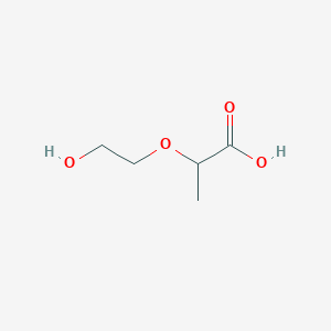 molecular formula C5H10O4 B2982165 2-(2-Hydroxyethoxy)propanoic acid CAS No. 1019515-29-7