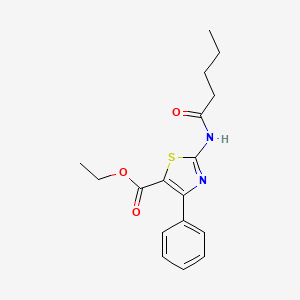 Ethyl 2-pentanamido-4-phenylthiazole-5-carboxylate