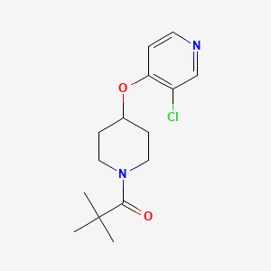 1-(4-((3-Chloropyridin-4-yl)oxy)piperidin-1-yl)-2,2-dimethylpropan-1-one