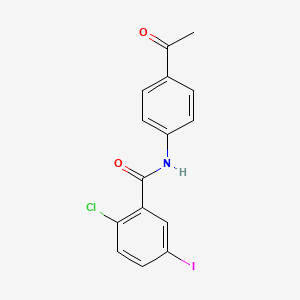 N-(4-acetylphenyl)-2-chloro-5-iodobenzamide
