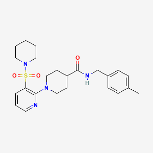 1-(2-fluorobenzoyl)-3-methyl-N-(2-methylbenzyl)piperidine-3-carboxamide
