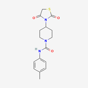 4-(2,4-dioxothiazolidin-3-yl)-N-(p-tolyl)piperidine-1-carboxamide