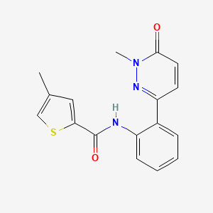 4-methyl-N-(2-(1-methyl-6-oxo-1,6-dihydropyridazin-3-yl)phenyl)thiophene-2-carboxamide