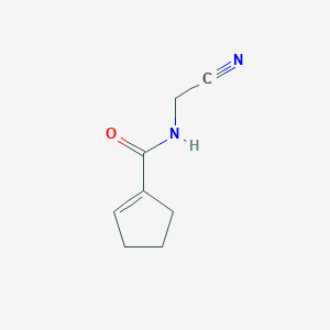 molecular formula C8H10N2O B2982318 N-(Cyanomethyl)cyclopentene-1-carboxamide CAS No. 1849321-59-0