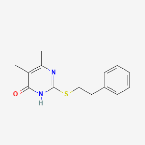 5,6-dimethyl-2-(phenethylthio)pyrimidin-4(3H)-one