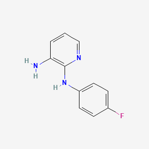 molecular formula C11H10FN3 B2982329 N2-(4-fluorophenyl)pyridine-2,3-diamine CAS No. 41010-70-2