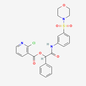 [2-(3-Morpholin-4-ylsulfonylanilino)-2-oxo-1-phenylethyl] 2-chloropyridine-3-carboxylate