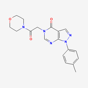 5-(2-morpholino-2-oxoethyl)-1-(p-tolyl)-1H-pyrazolo[3,4-d]pyrimidin-4(5H)-one