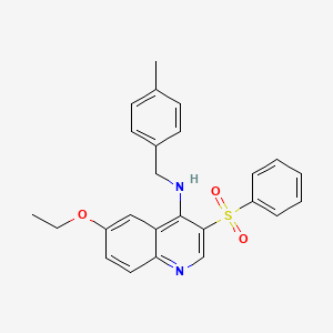 6-ethoxy-N-(4-methylbenzyl)-3-(phenylsulfonyl)quinolin-4-amine