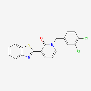 3-(1,3-benzothiazol-2-yl)-1-(3,4-dichlorobenzyl)-2(1H)-pyridinone