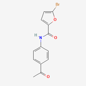 molecular formula C13H10BrNO3 B2982383 N-(4-acetylphenyl)-5-bromofuran-2-carboxamide CAS No. 313372-74-6