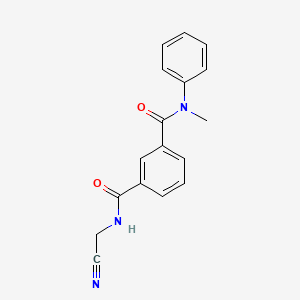 molecular formula C17H15N3O2 B2982420 N3-(cyanomethyl)-N1-methyl-N1-phenylbenzene-1,3-dicarboxamide CAS No. 1333645-60-5