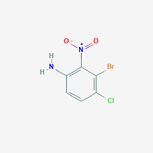molecular formula C6H4BrClN2O2 B2982432 3-Bromo-4-chloro-2-nitroaniline CAS No. 2091408-21-6