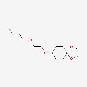 molecular formula C14H26O4 B2982459 8-(2-Butoxyethoxy)-1,4-dioxaspiro[4.5]decane CAS No. 1876658-03-5