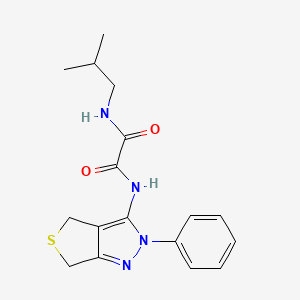 molecular formula C17H20N4O2S B2982477 N-(2-methylpropyl)-N'-(2-phenyl-4,6-dihydrothieno[3,4-c]pyrazol-3-yl)oxamide CAS No. 899969-30-3