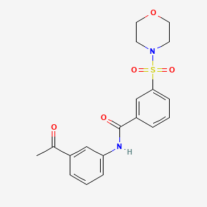 molecular formula C19H20N2O5S B2982495 N-(3-Acetyl-phenyl)-3-(morpholine-4-sulfonyl)-benzamide CAS No. 313659-13-1