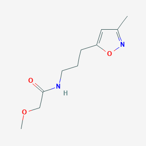 2-methoxy-N-(3-(3-methylisoxazol-5-yl)propyl)acetamide