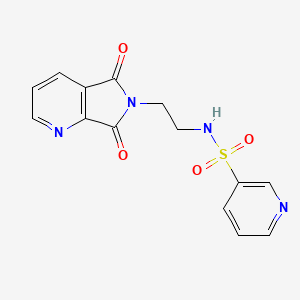 N-(2-(5,7-dioxo-5H-pyrrolo[3,4-b]pyridin-6(7H)-yl)ethyl)pyridine-3-sulfonamide