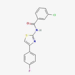 3-chloro-N-[4-(4-fluorophenyl)-1,3-thiazol-2-yl]benzamide