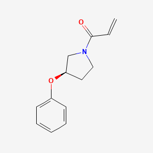 1-[(3R)-3-Phenoxypyrrolidin-1-yl]prop-2-en-1-one