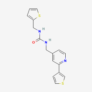 1-(Thiophen-2-ylmethyl)-3-((2-(thiophen-3-yl)pyridin-4-yl)methyl)urea