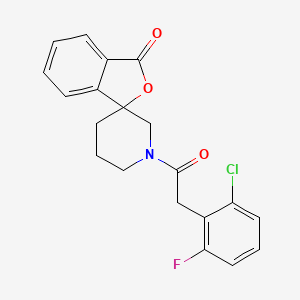 B2982597 1'-(2-(2-chloro-6-fluorophenyl)acetyl)-3H-spiro[isobenzofuran-1,3'-piperidin]-3-one CAS No. 1705185-29-0