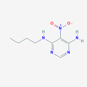 molecular formula C8H13N5O2 B2982599 N-Butyl-5-nitro-pyrimidine-4,6-diamine CAS No. 90641-93-3