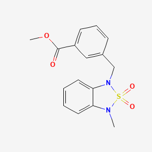 methyl 3-((3-methyl-2,2-dioxidobenzo[c][1,2,5]thiadiazol-1(3H)-yl)methyl)benzoate