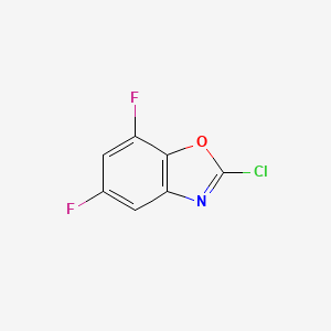 B2982687 2-Chloro-5,7-difluoro-1,3-benzoxazole CAS No. 1001185-79-0
