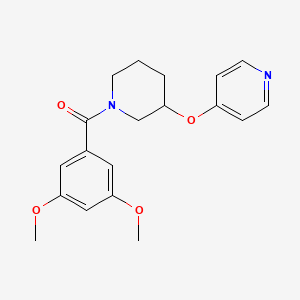 (3,5-Dimethoxyphenyl)(3-(pyridin-4-yloxy)piperidin-1-yl)methanone
