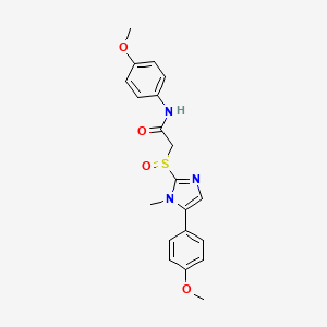 N-(4-methoxyphenyl)-2-((5-(4-methoxyphenyl)-1-methyl-1H-imidazol-2-yl)sulfinyl)acetamide