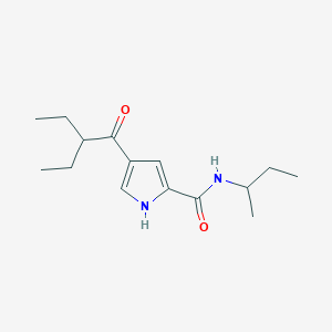 N-(sec-butyl)-4-(2-ethylbutanoyl)-1H-pyrrole-2-carboxamide