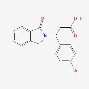 3-(4-bromophenyl)-3-(1-oxo-1,3-dihydro-2H-isoindol-2-yl)propanoic acid