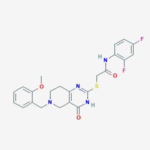 N-(2,4-difluorophenyl)-2-{[6-(2-methoxybenzyl)-4-oxo-3,4,5,6,7,8-hexahydropyrido[4,3-d]pyrimidin-2-yl]sulfanyl}acetamide