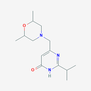 6-[(2,6-Dimethylmorpholino)methyl]-2-isopropyl-4-pyrimidinol