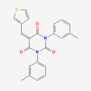 1,3-Bis(3-methylphenyl)-5-(thiophen-3-ylmethylidene)-1,3-diazinane-2,4,6-trione