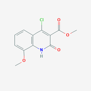 molecular formula C12H10ClNO4 B2982778 Methyl 4-chloro-8-methoxy-2-oxo-1H-quinoline-3-carboxylate CAS No. 2247103-56-4