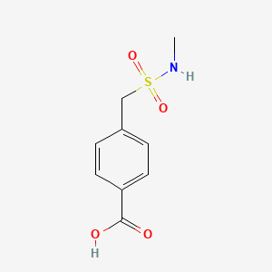 molecular formula C9H11NO4S B2982790 4-[(Methylsulfamoyl)methyl]benzoic acid CAS No. 1099184-20-9