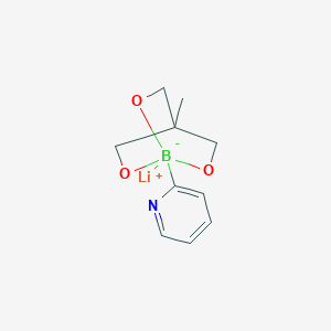 molecular formula C10H13BLiNO3 B2982792 Lithium 4-methyl-1-(pyridin-2-yl)-2,6,7-trioxa-1-borabicyclo[2.2.2]octan-1-uide CAS No. 1014717-10-2