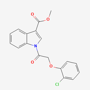 B2982796 Methyl 1-[2-(2-chlorophenoxy)acetyl]indole-3-carboxylate CAS No. 429624-10-2