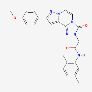 molecular formula C24H22N6O3 B2982866 N-(2,5-dimethylphenyl)-2-[9-(4-methoxyphenyl)-3-oxopyrazolo[1,5-a][1,2,4]triazolo[3,4-c]pyrazin-2(3H)-yl]acetamide CAS No. 1207058-16-9