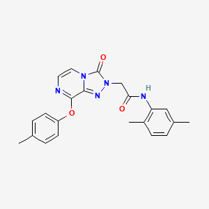 molecular formula C22H21N5O3 B2982873 N-(2,5-dimethylphenyl)-2-(3-oxo-8-(p-tolyloxy)-[1,2,4]triazolo[4,3-a]pyrazin-2(3H)-yl)acetamide CAS No. 1251692-47-3