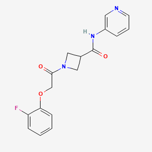1-(2-(2-fluorophenoxy)acetyl)-N-(pyridin-3-yl)azetidine-3-carboxamide