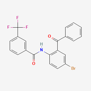 N-(2-benzoyl-4-bromophenyl)-3-(trifluoromethyl)benzamide